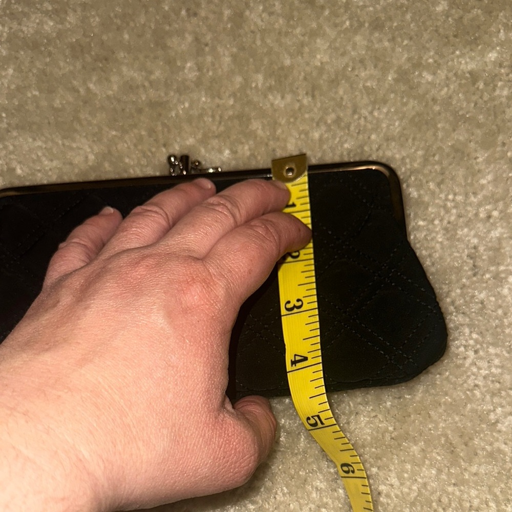 Vera Bradley Black Quilted Clutch wallet - Picture 9 of 9